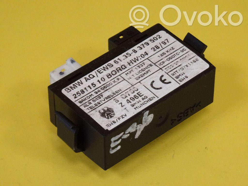 BMW 3 E36 Unité de commande dispositif d'immobilisation 