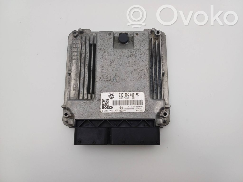 Engine control unit/module   03G906016FS,0281011955