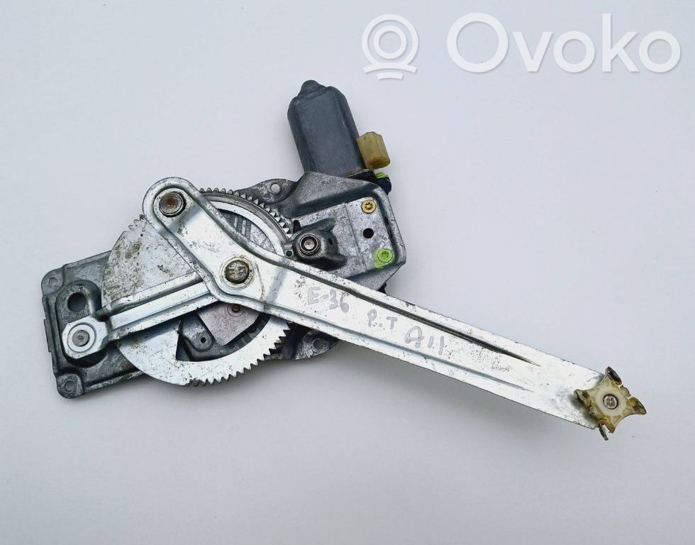 BMW 3 E36 Rear door window regulator with motor 