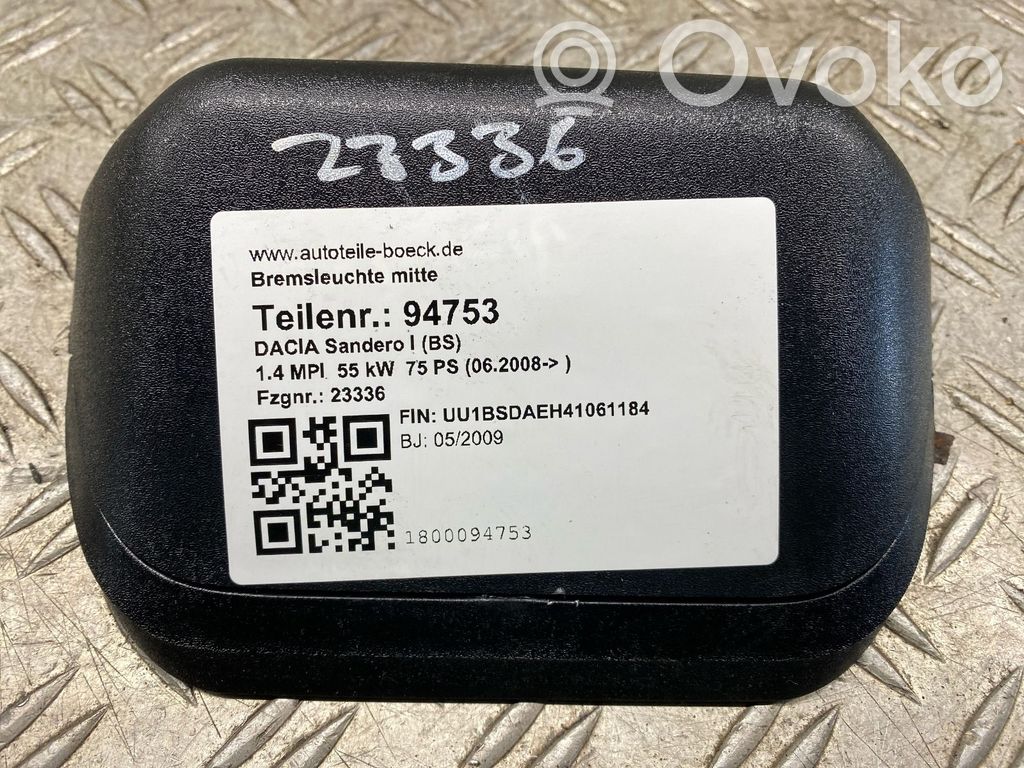 Dacia Sandero Kolmas/lisäjarruvalo 