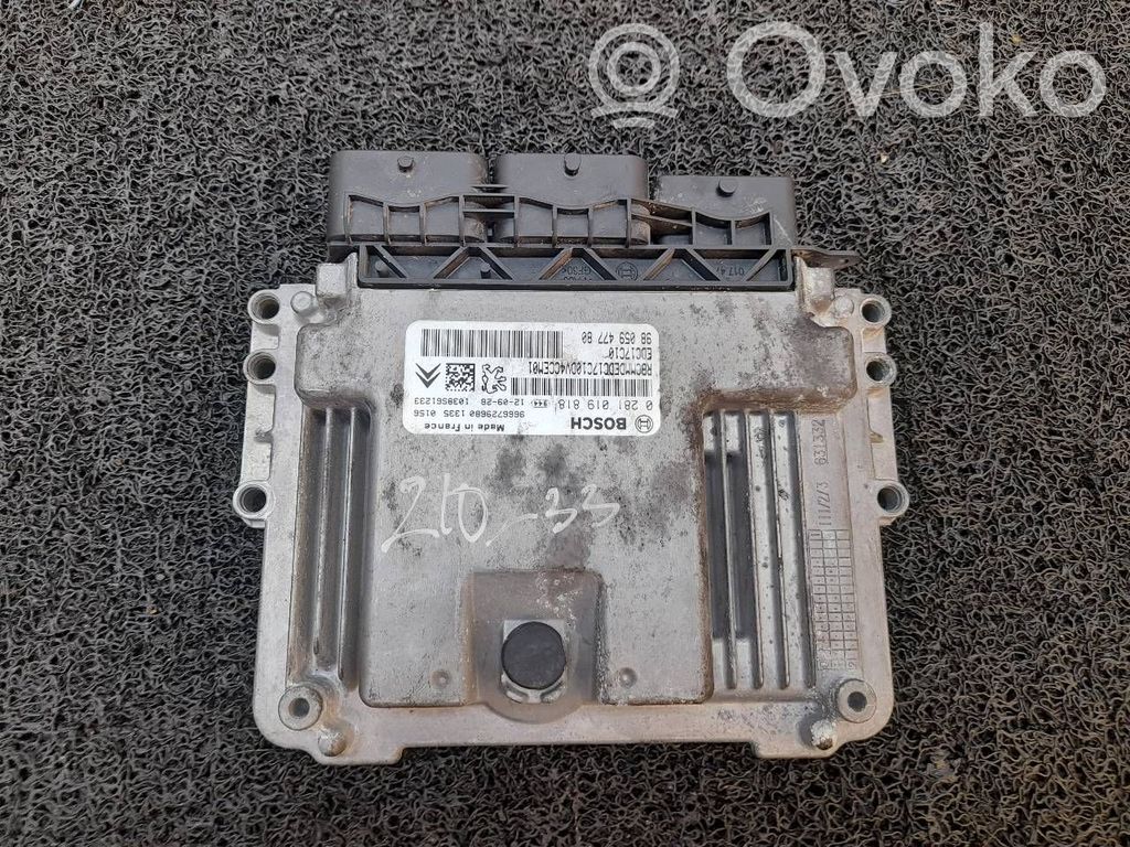Engine control unit/module   0281019818,9605947780,9666729680