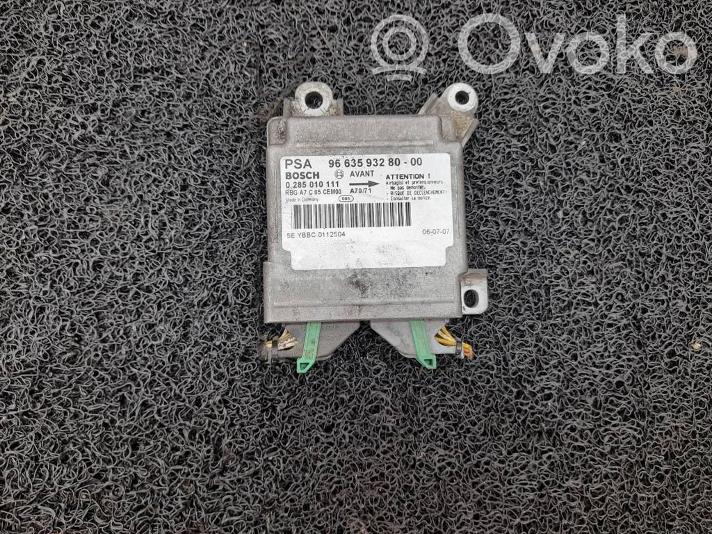 Peugeot 207 Module de contrôle airbag