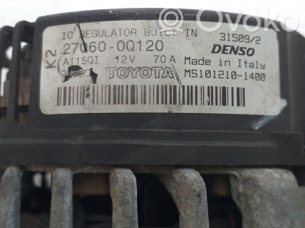 Toyota Aygo AB10 Alternator