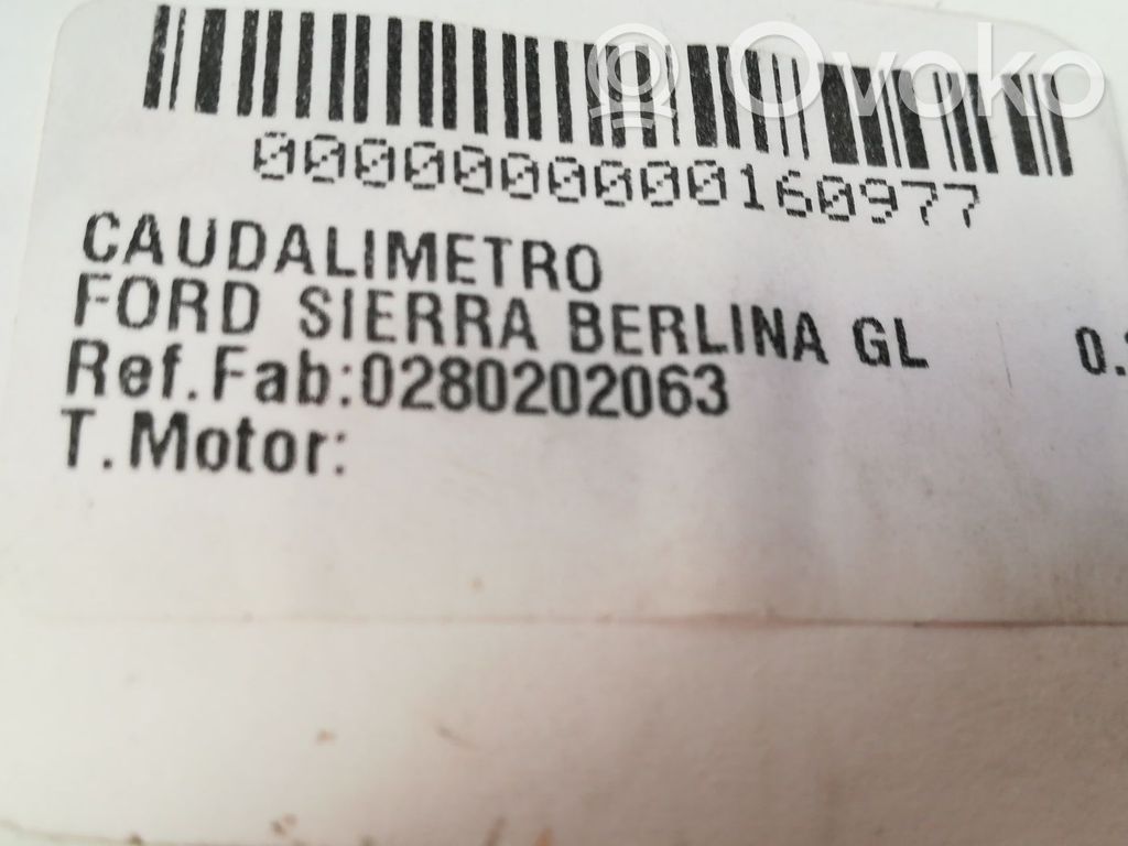 Ford Sierra Caudalímetro de flujo del aire 