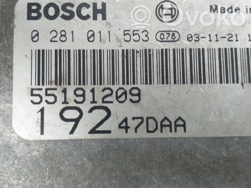 Unitate/modul de control motor   55191209