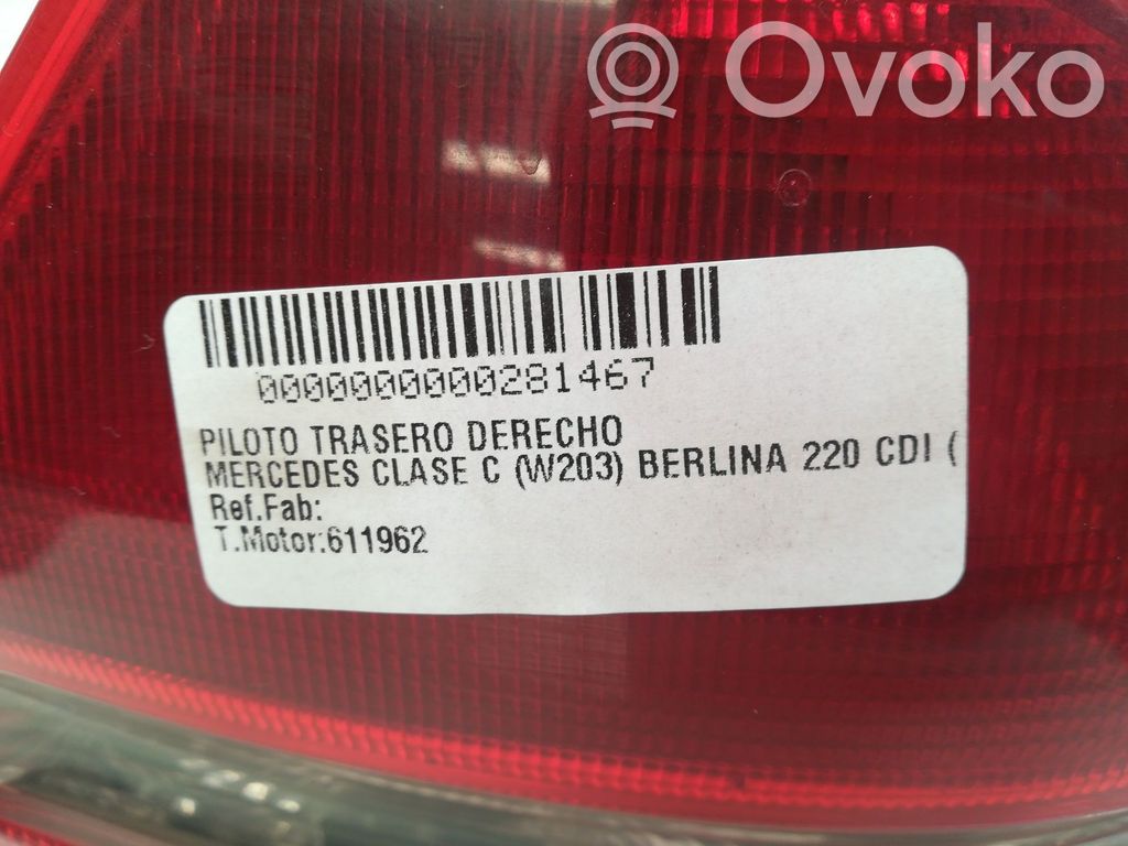 Mercedes-Benz C W203 Luci posteriori