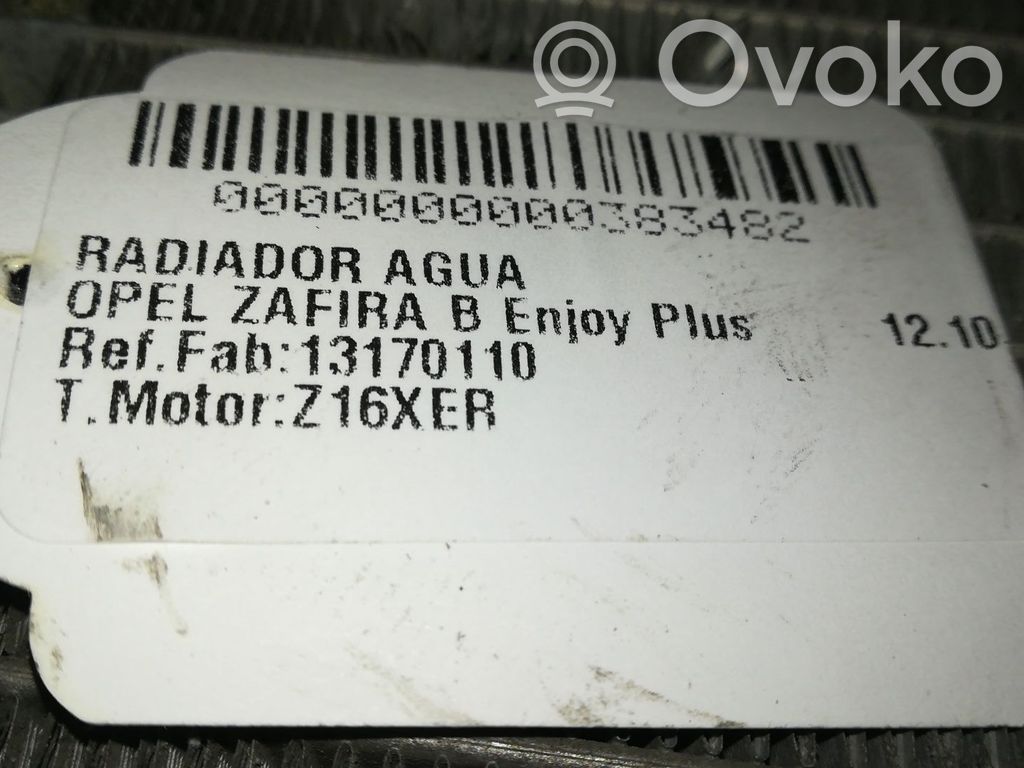 Opel Zafira B Radiator lichid răcire 