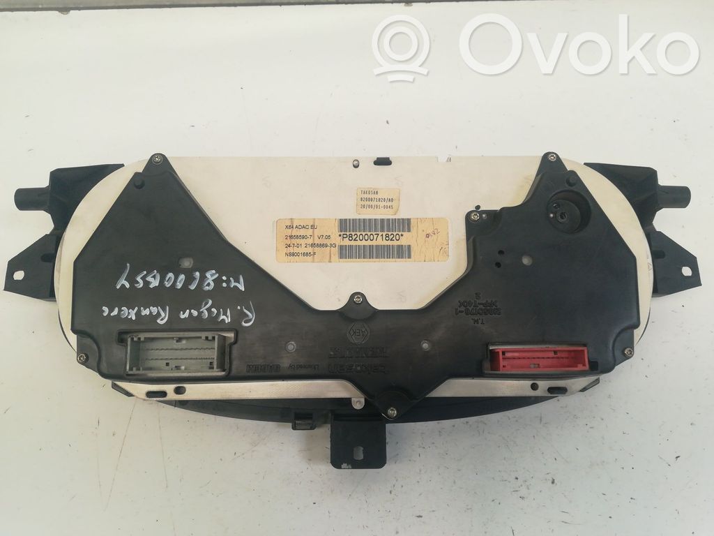 Renault Megane I Geschwindigkeitsmesser Cockpit 