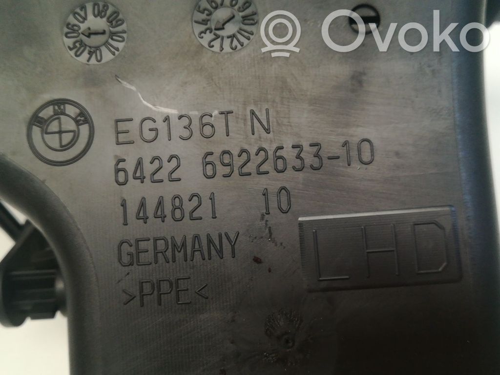 BMW 3 E90 E91 Boczna kratka nawiewu deski rozdzielczej 