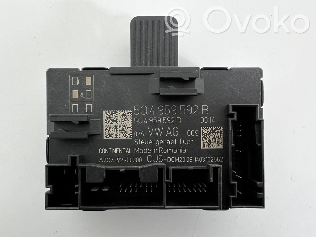 Skoda Octavia Mk3 (5E) Door control unit/module 