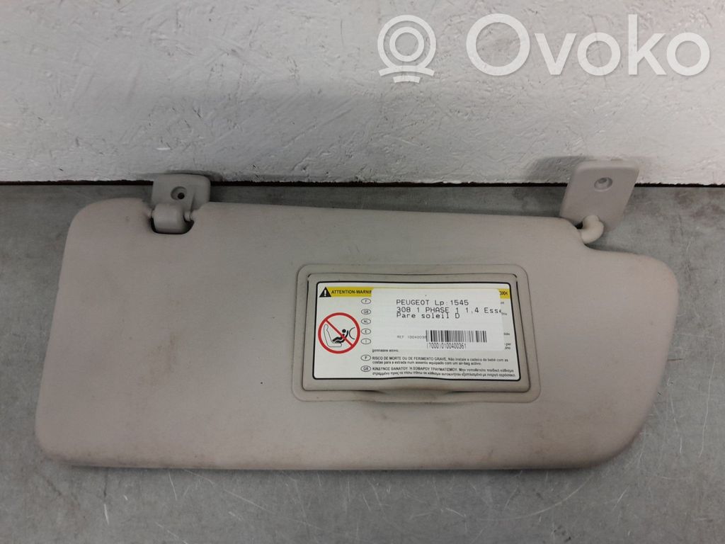 Peugeot 308 Sun visor 