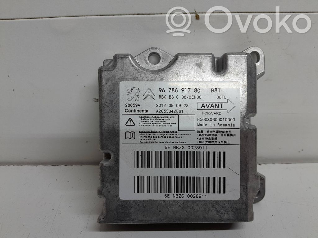 Citroen DS5 Airbag control unit/module 