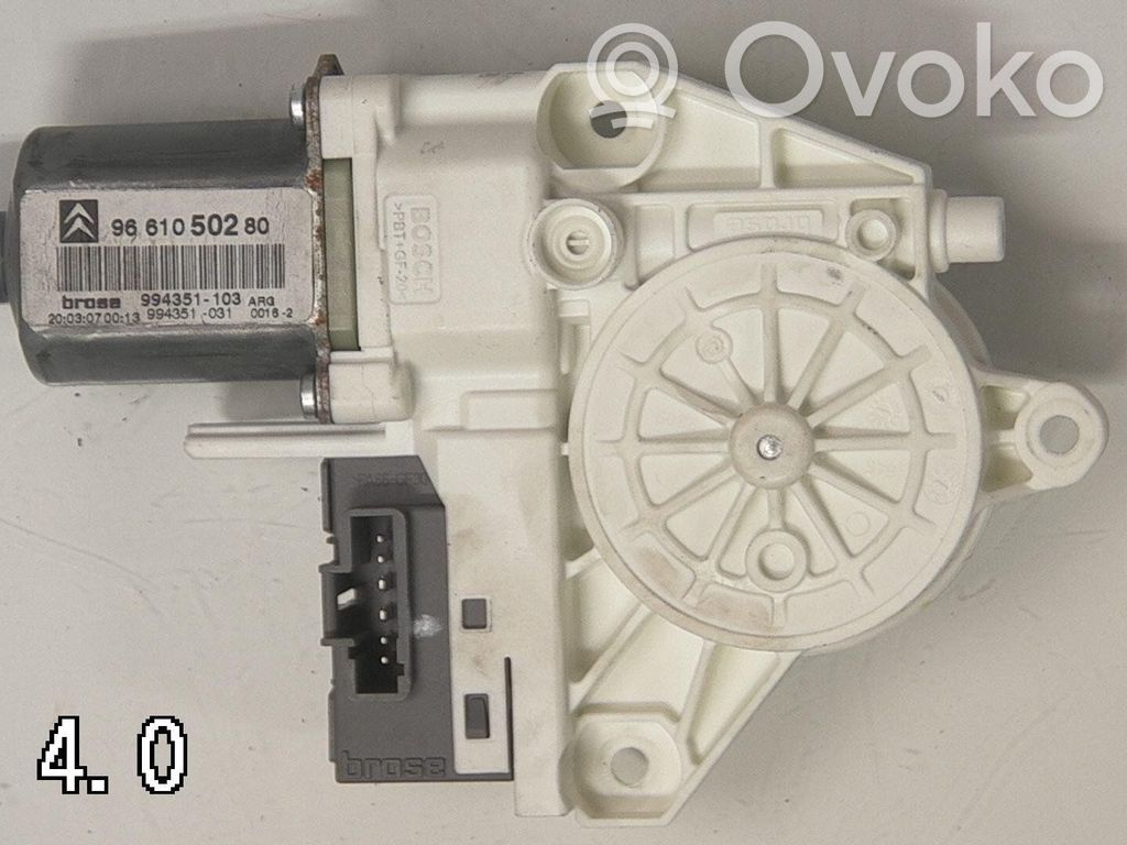 Citroen C6 Silnik regulatora szyby drzwi przednich 