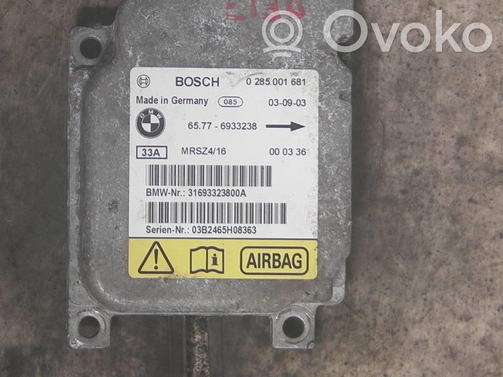 Unidad de control/módulo del Airbag   31693323800A