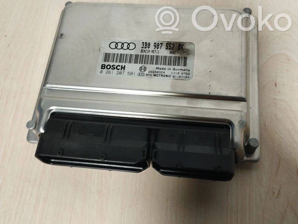 Engine control unit/module   3B0907552BK,26SA8324,0261207501