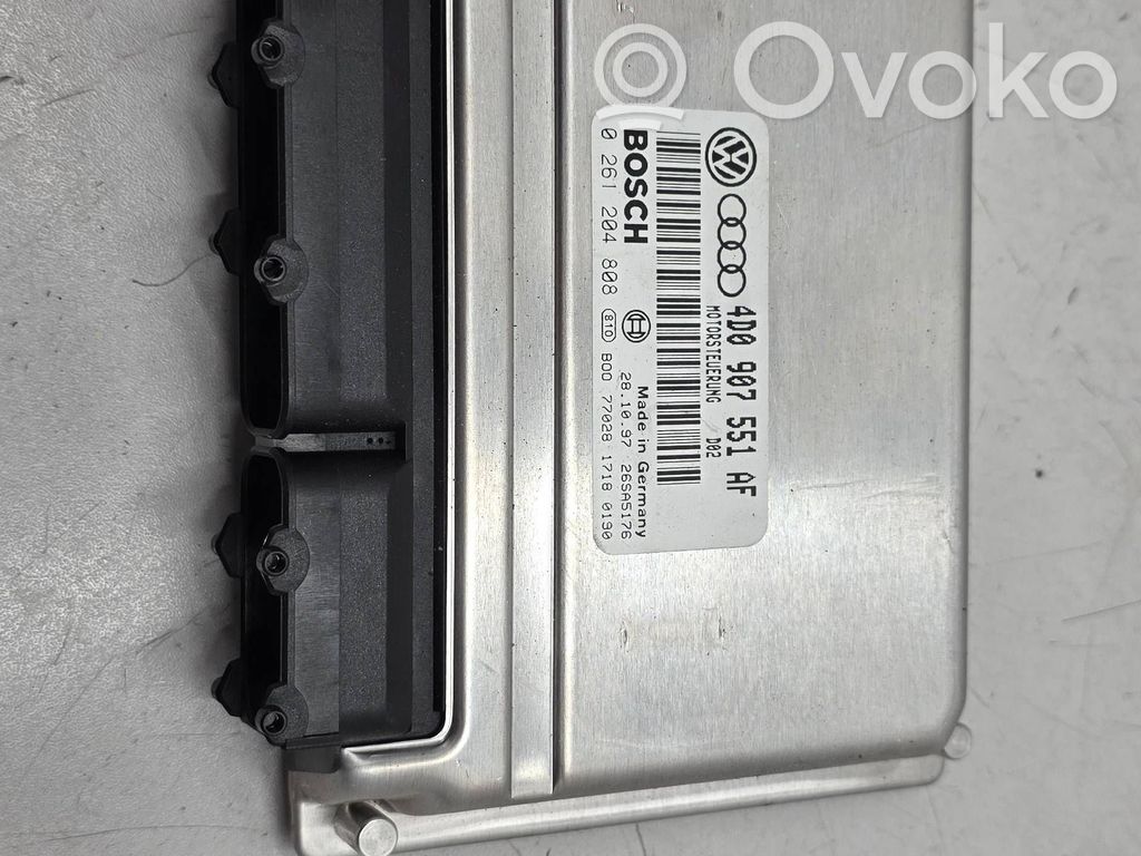 Engine control unit/module   4D0907551AF,26SA5176,0261204808