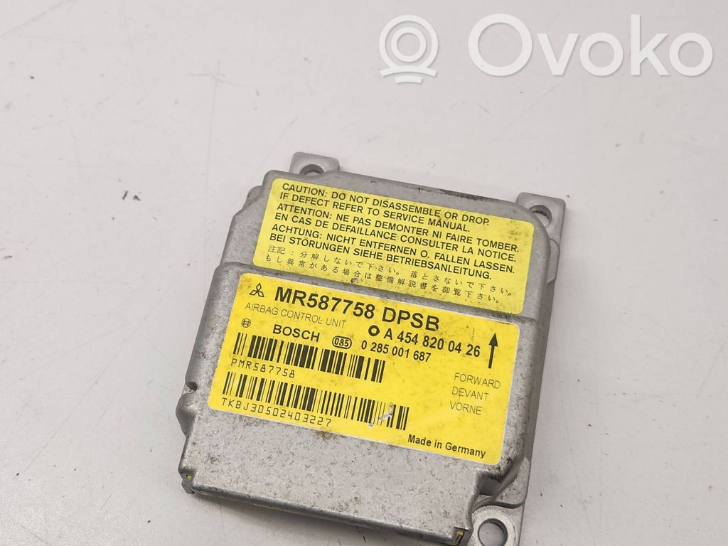Airbag control unit/module   MR587758,0285001687,A4548200426