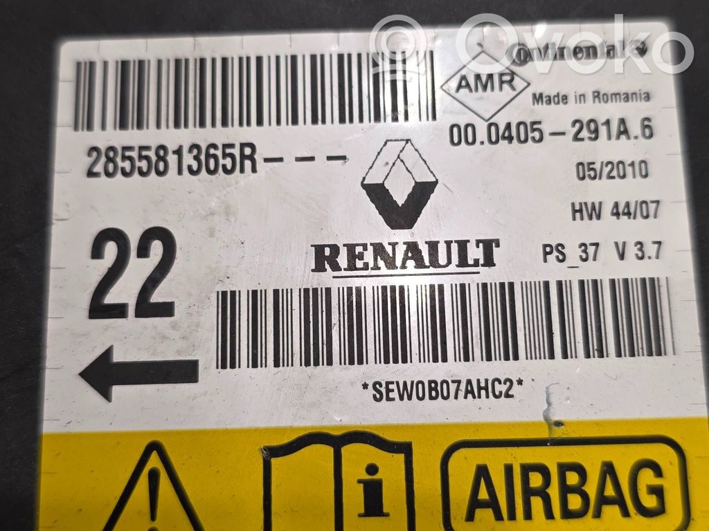 Sterownik / Moduł Airbag   285581365R,000405291A6,SEW0B07AHC2