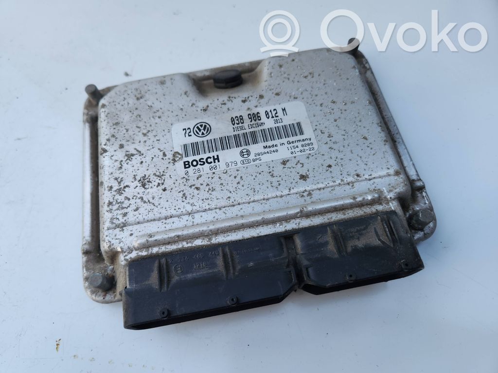 Engine control unit/module   038906012M,0281001979,28SA4240
