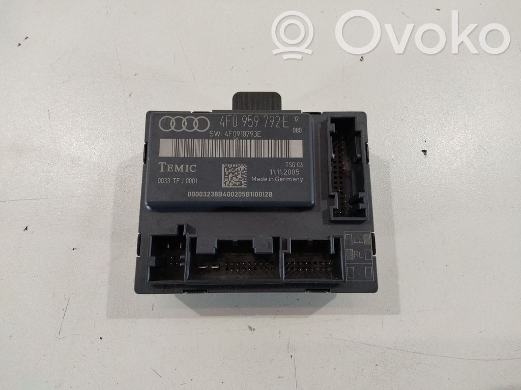 Unidad de control/módulo de la puerta   4F0959792E,4F0910793E,11112005