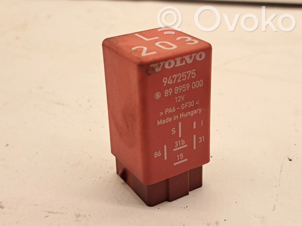 Volvo S70  V70  V70 XC Window wiper relay 