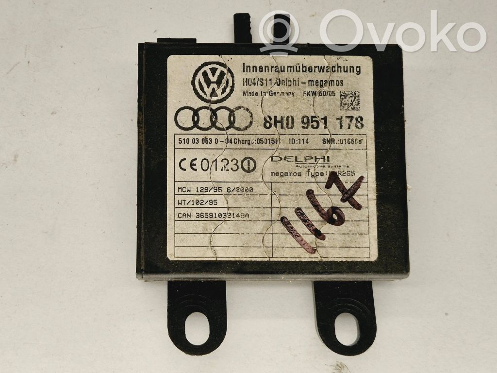 Audi A4 S4 B7 8E 8H Sterownik / Moduł alarmu 