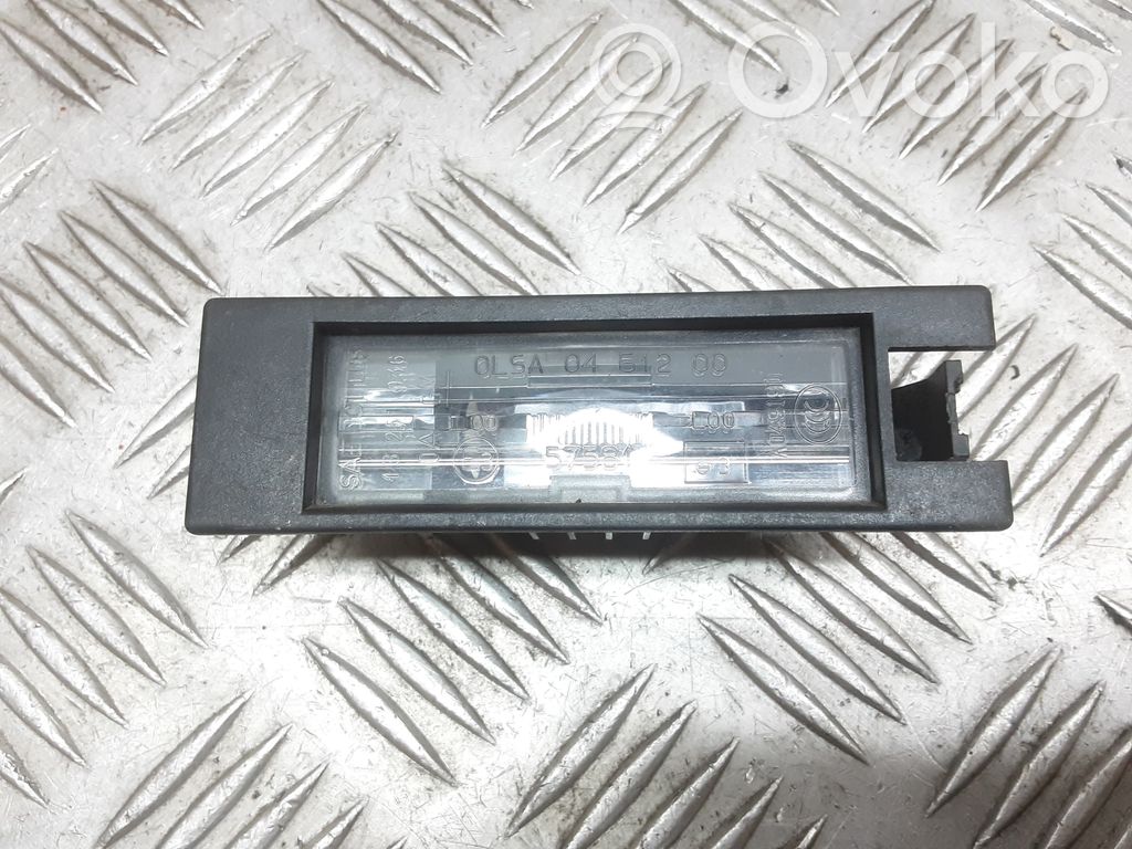 Opel Astra H Éclairage de plaque d'immatriculation 
