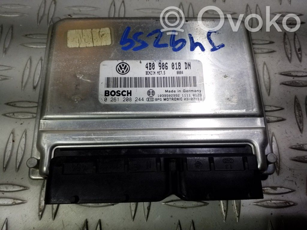 Engine control unit/module   4B0906018DN,0261208244,1039S02992