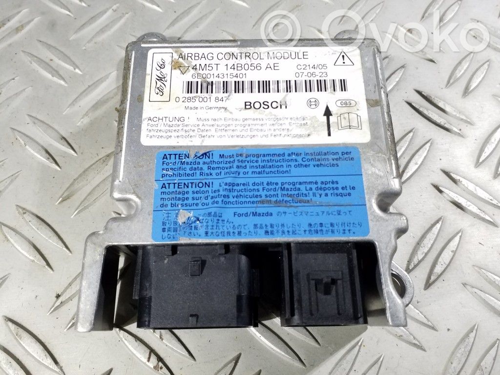 Airbag control unit/module   4M5T14B056AE,0285001847,6E0014315401