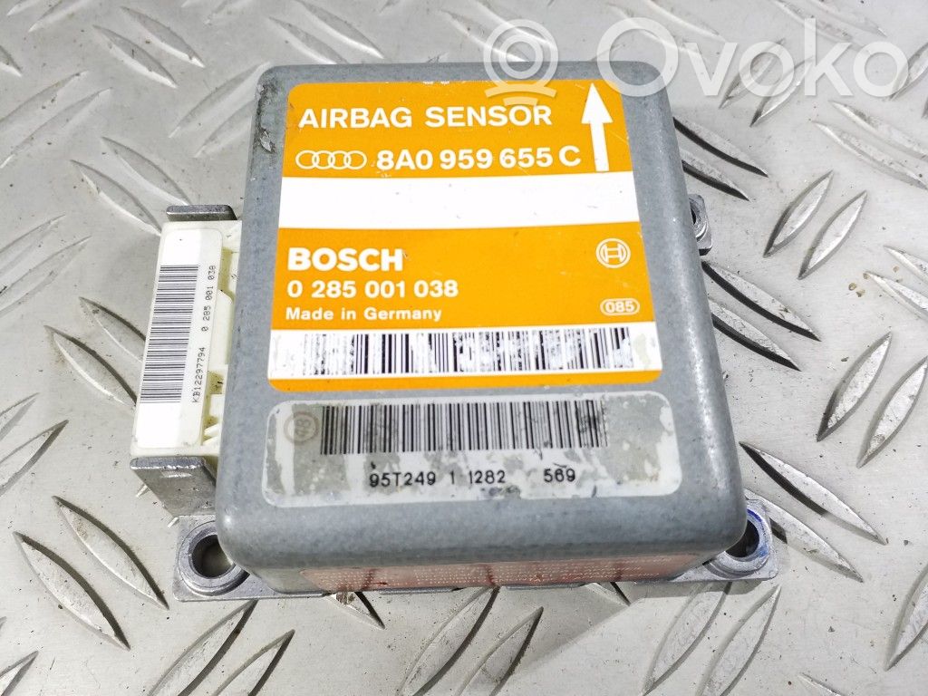 Airbag control unit/module   8A0959655C,0285001038
