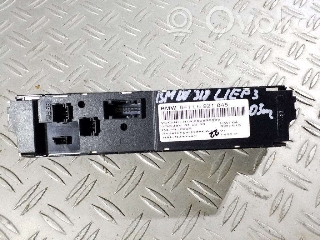 Climate control unit   64116921845,6921845