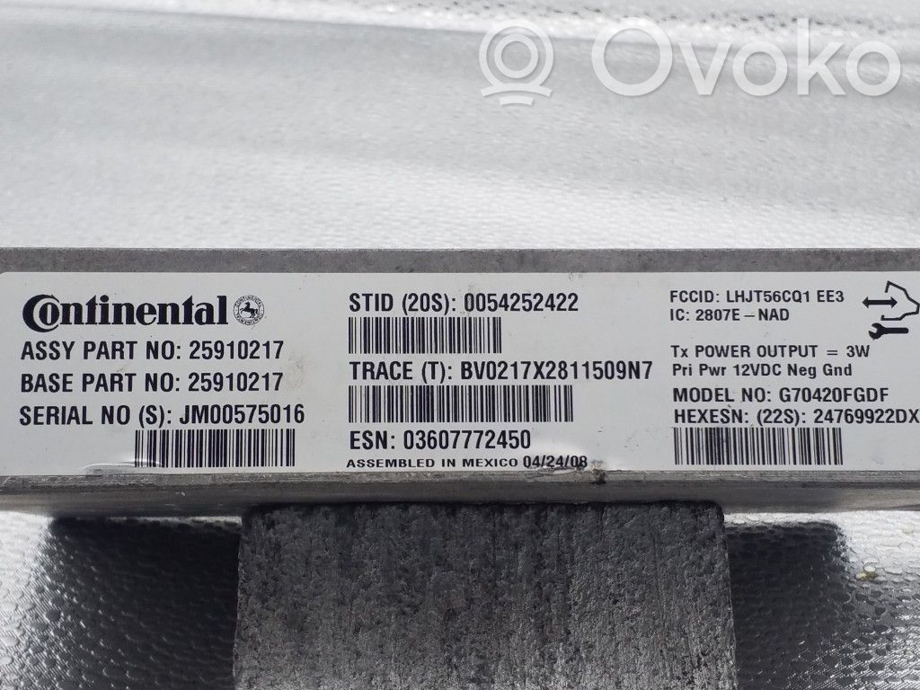 Opel Antara Other control units/modules 