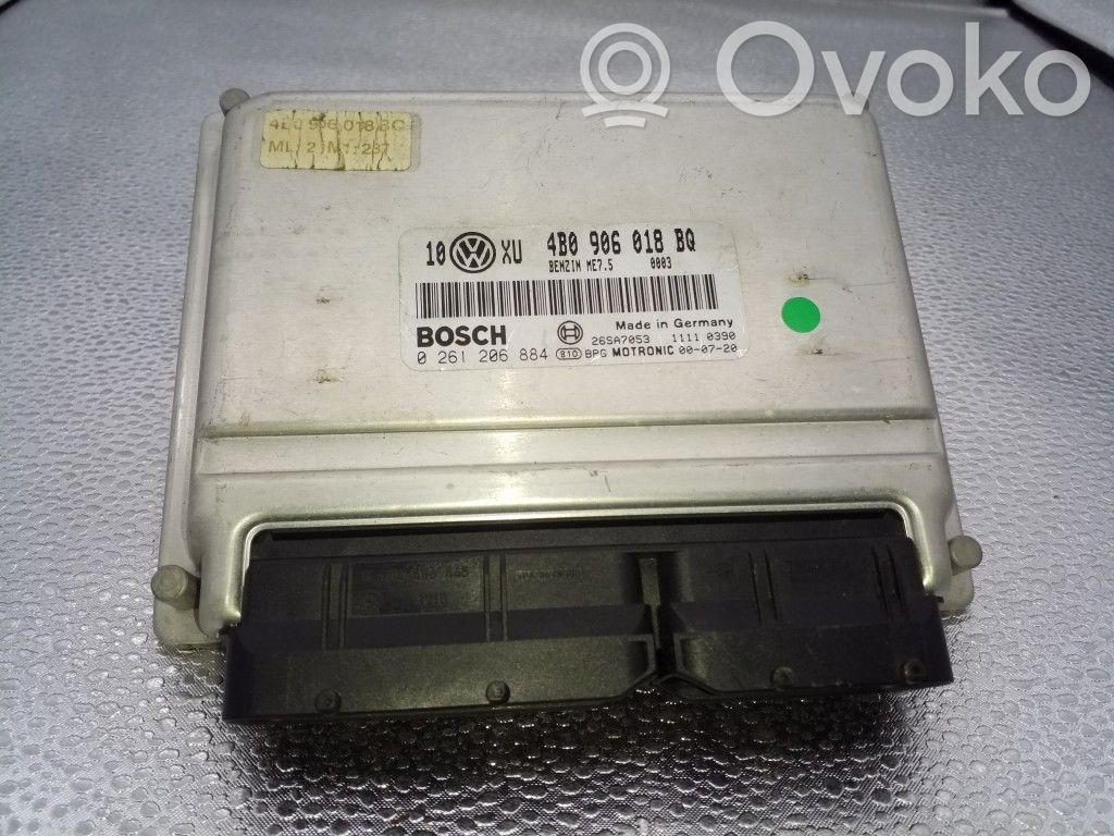 Komputer / Sterownik ECU silnika   4B0906018BQ,0261206884,26SA7053
