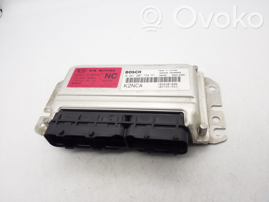 Engine control unit/module ECU   K2NC18881A,0261207734