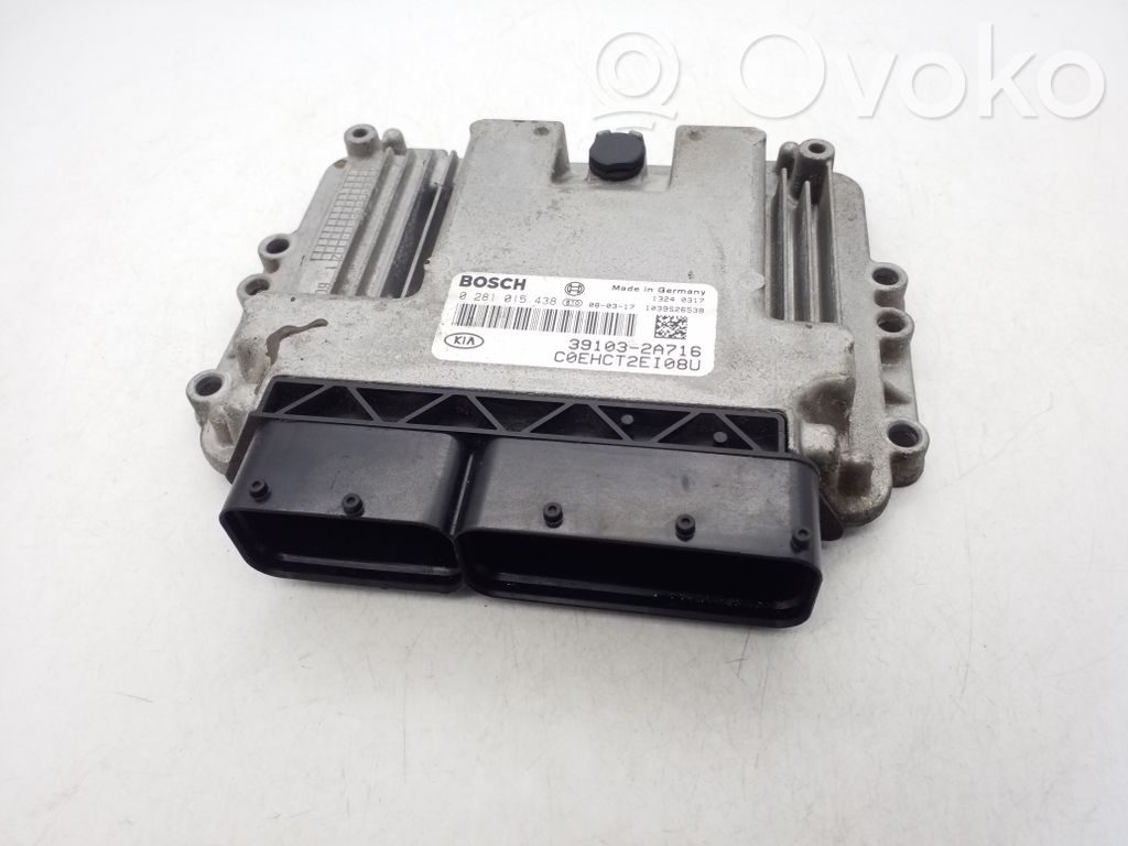 Unité de commande, module ECU de moteur   391032A716,0281015438