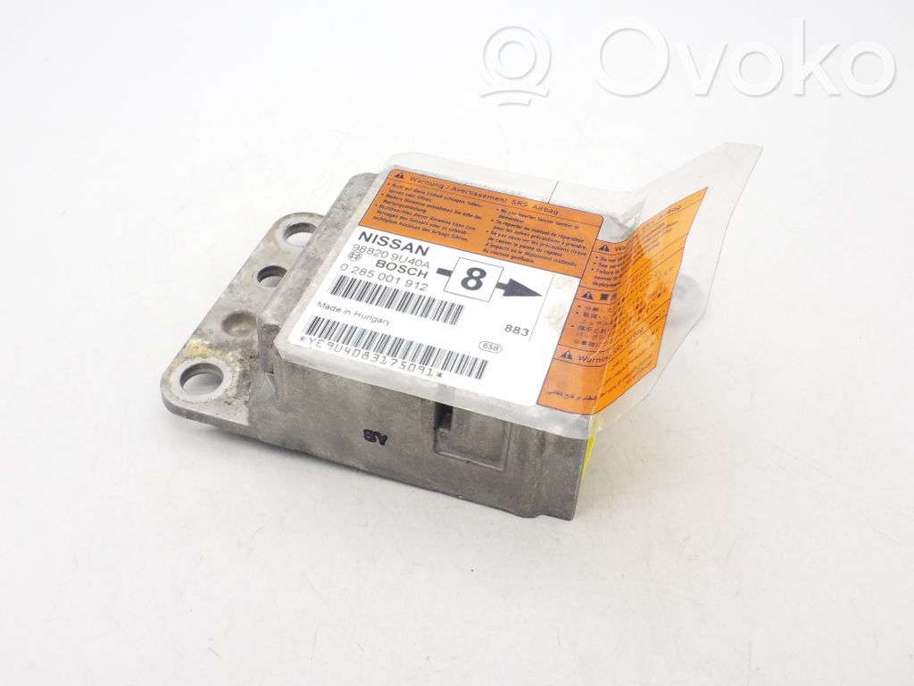 Airbag control unit/module   988209U40A,0285001912