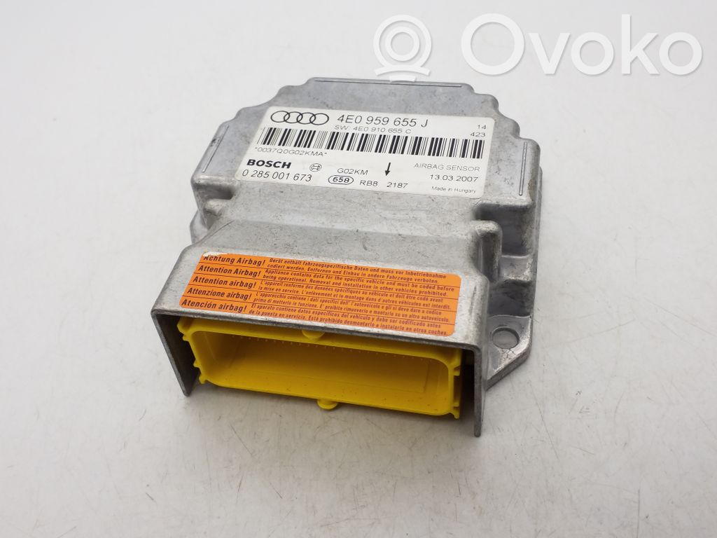 Audi A8 S8 D3 4E Airbag control unit/module 