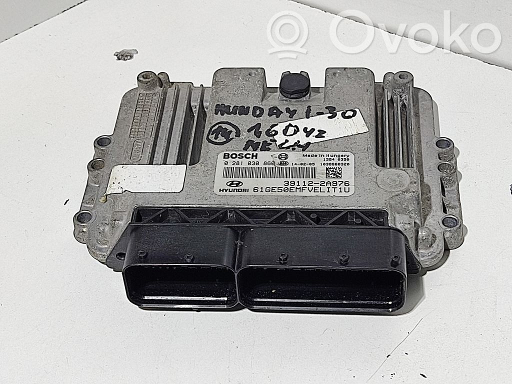 Engine control unit/module ECU   391122A976,0281030860
