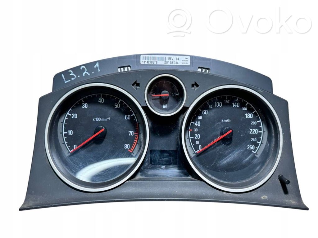 Opel Astra H Vitezometru (grup de instrumente) 