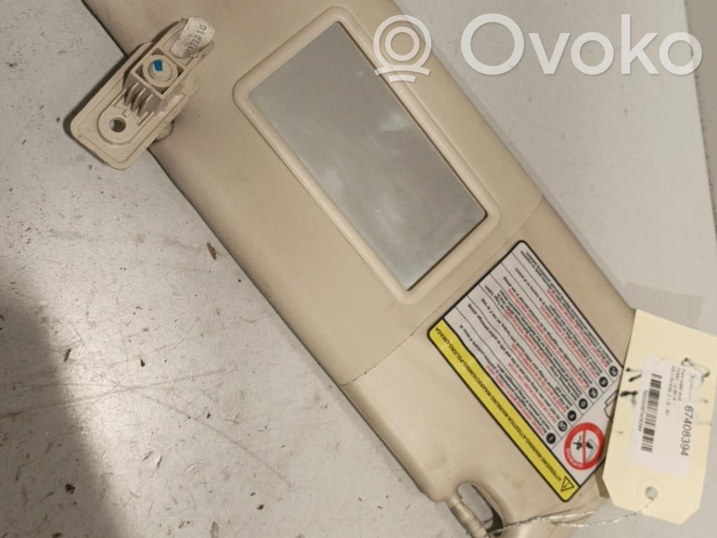 Ford Ka Sun visor 