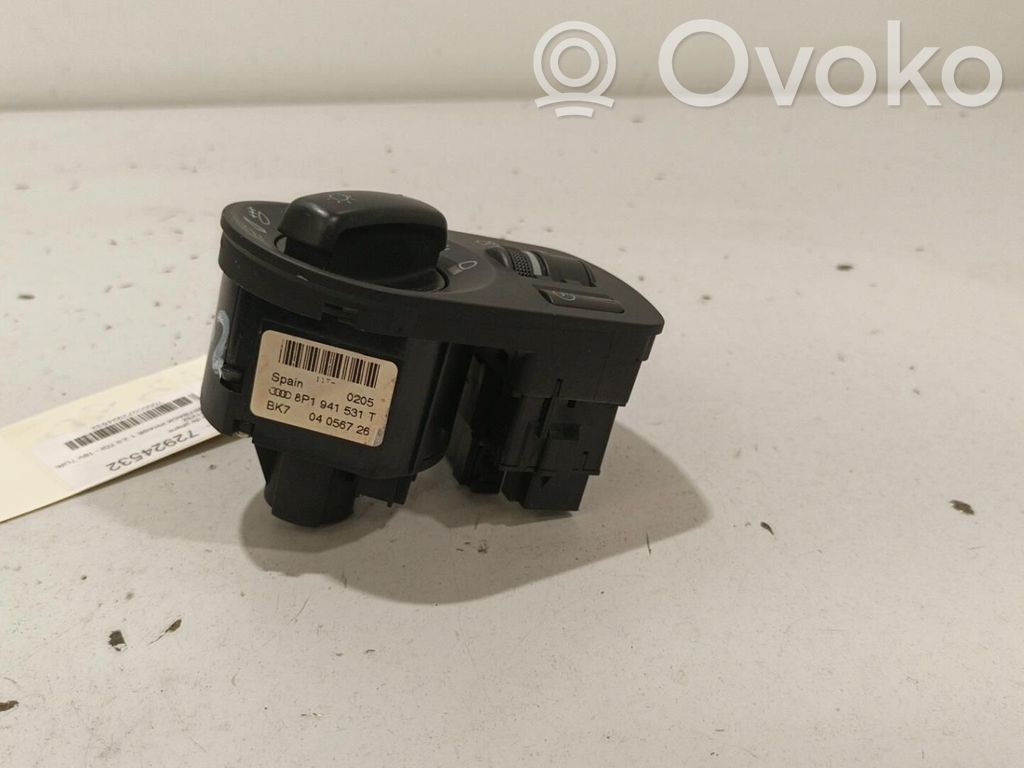 Audi A3 S3 A3 Sportback 8P Interruptor de luz 