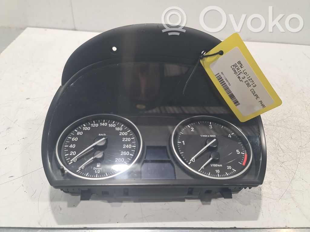 BMW 3 E92 E93 Geschwindigkeitsmesser Cockpit 