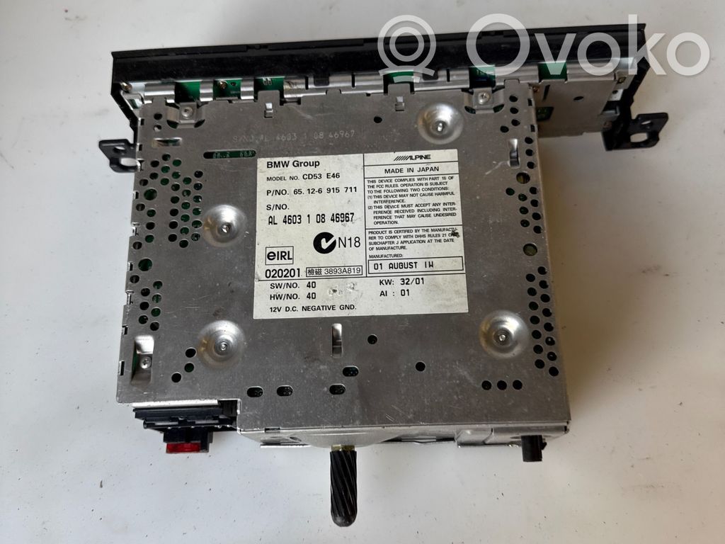 BMW 3 E46 Radio/CD/DVD/GPS head unit 