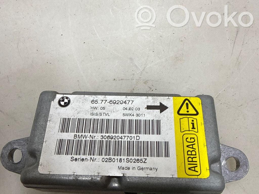 Airbag control unit/module   6920477,040203,5WK43011