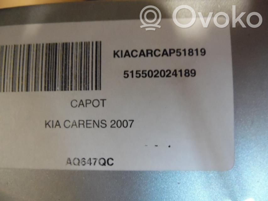 KIA Carens I Capotă motor 