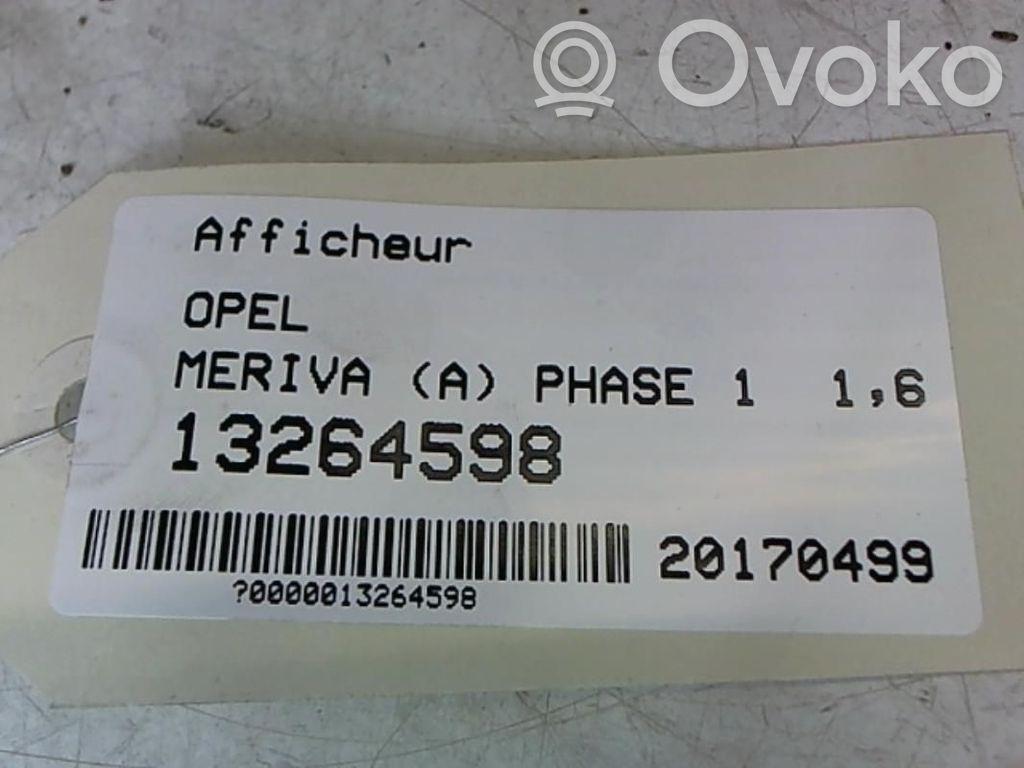 Opel Meriva A Screen/display/small screen 