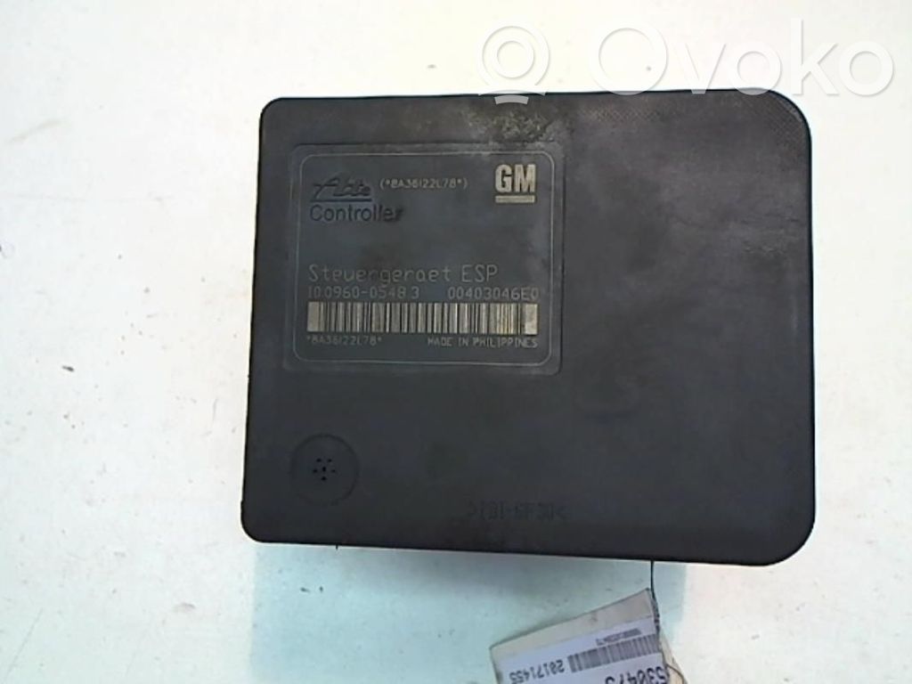 Opel Astra H Bomba de ABS 