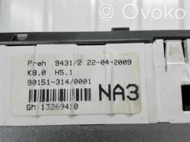 Opel Astra H Climate control unit 