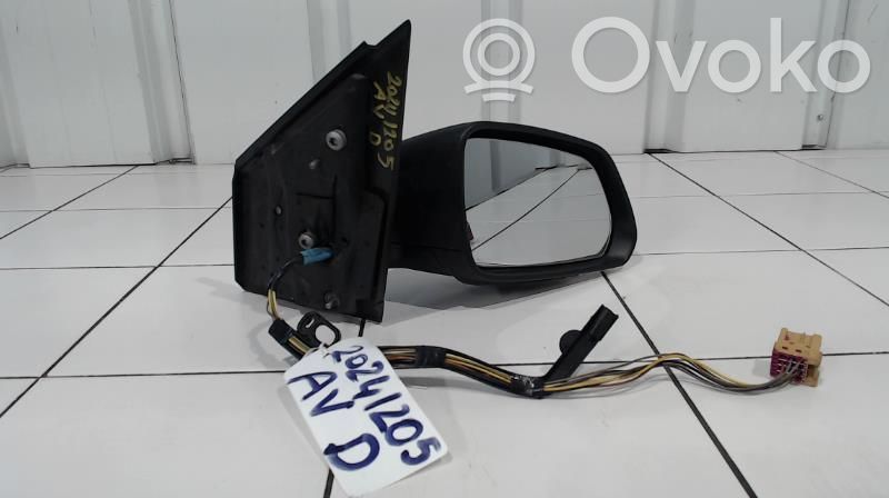 Volkswagen Polo IV 9N3 Manualne lusterko boczne drzwi przednich 