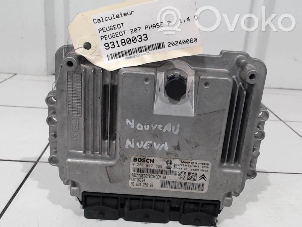 Peugeot 207 Engine control unit/module 